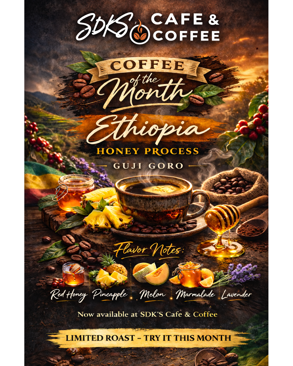 Coffee of the Month – Ethiopia Honey Process (Guji Goro)