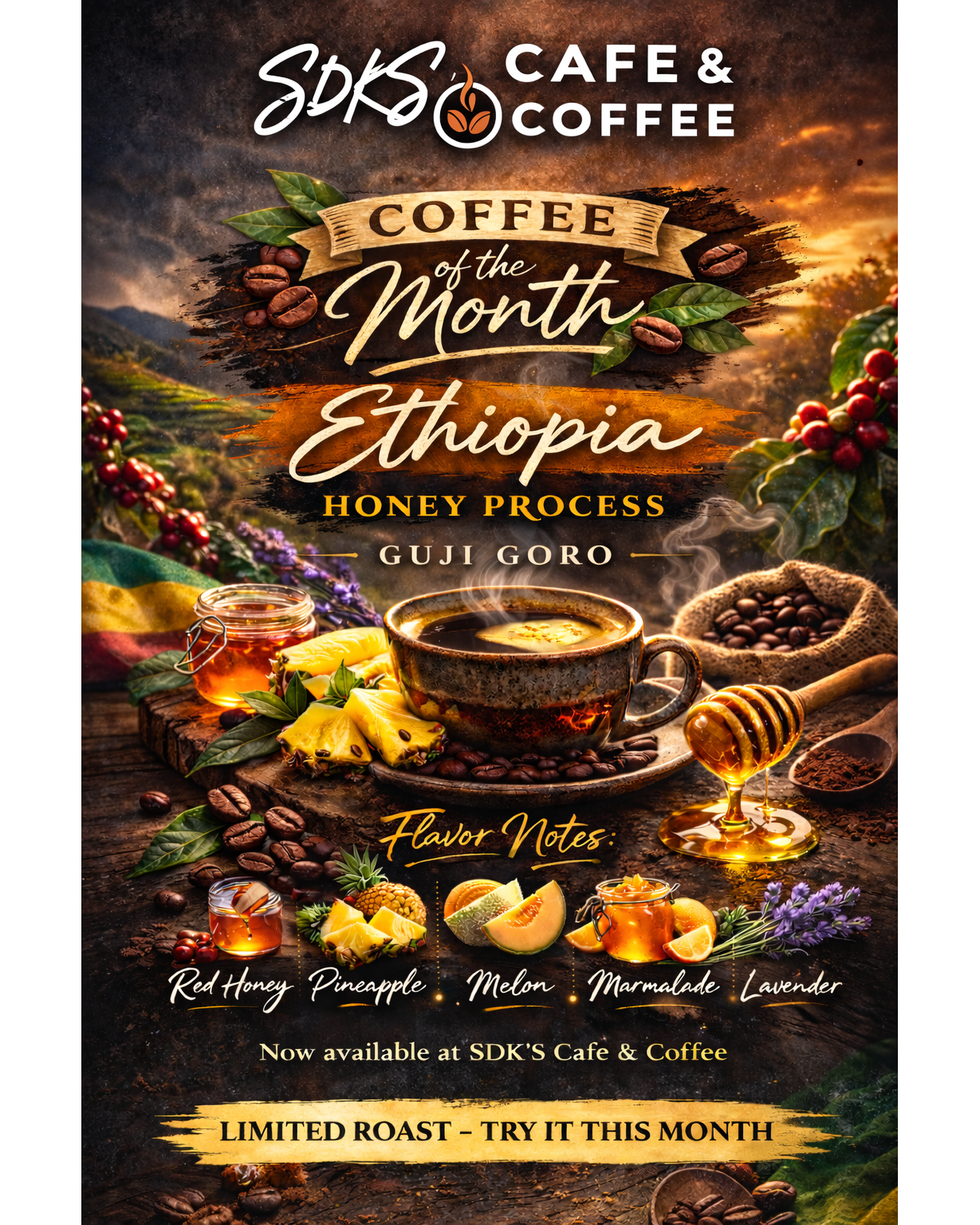 Coffee of the Month – Ethiopia Honey Process (Guji Goro)